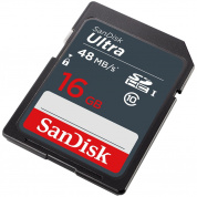 Карта Памяти 16Gb SanDisk Ultra SDHC Class 10 UHS-I (48/10 MB/s)