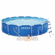 Бассейн Intex 28234 Metal Frame насос с фильтром + аксессуары, 14614л
