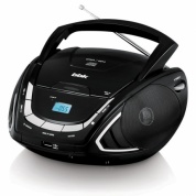 Аудиомагнитола BBK BX190U черный/серебристый 2.4Вт/CD/CDRW/MP3/FM(an)/USB