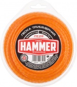Леска триммерная Hammer 216-816 2.7мм 15м витой квадрат в блистере