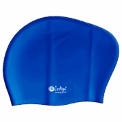 Шапочка для плавания Silicone длин волос, однот Indigo SC800/803 Синий