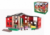 Конструктор Brio игр.наб.с открыв.конюшней,2 лошадки,2 фиг.,аксесс.,34х26х16см