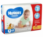 Подгузники Huggies Classic 4 (7-18 кг) 68 шт.