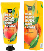 Крем для рук и тела с персиком FarmStay Real Peach Hand & Body Cream, 100ml