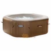 СПА-бассейн Intex 28414 Bubble Therapy восьмиугольный пузырьковый массаж