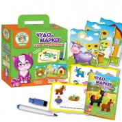 Развивающая игра VLADI TOYS VT2100-12 Чудо-маркер Ферма