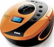Аудиомагнитола BBK BS10BT черный/оранжевый