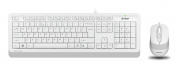 Набор клавиатура+мышь A4 Fstyler F1010 белый/серый