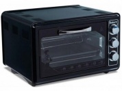 Минипечь Saturn St 1075 Black (Терморегулятор, Таймер) 36Л, 1,2 Квт, Черная