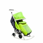 Санки-коляска Kristy Мое детство норвежский орнамент лайм