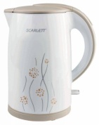 Чайник Scarlett Sc-Ek21S08 1 7Л 2150Вт Белый/Бежевый (Пластик)
