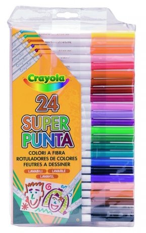 Набор Для Творчества Crayola 24 Тонких Фломастера В Мягкой Упаковке(С 4-Х Лет)(Маркеры)