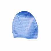 Шапочка для плавания Silicone длин волос, рифл Indigo SC700/708 Голубой