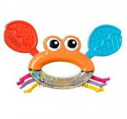 Игрушка развивающая Tomy Lamaze погремушка с мягк.дет. Крабик Клик-Клак.