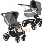 Коляска 2 в 1 Teutonia BeYou V4 Elite WHL3 HB Pearl 6055 Slate эко-кожа