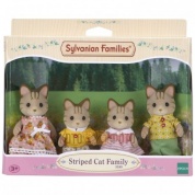 Набор фигурок Sylvanian Families Семья Полосатых Кошек