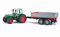 Машинка Bruder Трактор Fendt 209 S с прицепом