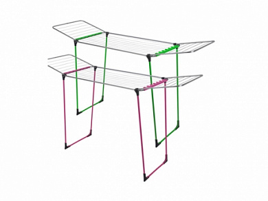 Сушилка напольная Metaltex 40 77 37-315 Hydra Neon Fuchsia