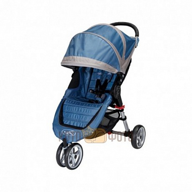 Коляска прогулочная Baby Jogger City Mini Single голубой-серый