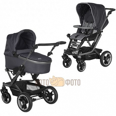Коляска 2 в 1 Teutonia Mistral S V4 WHL3 Graphite 6005-6065 Continuum