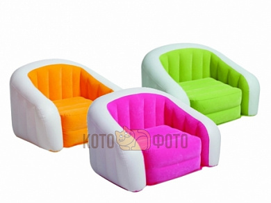 Кресло Intex 68571 Cafe Club, флок, 3 вида