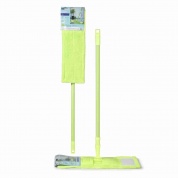 Швабра плоская BASIC COLOR с насадкой из микрофибры и телескопической ручкой DOMCRAFT MOPS