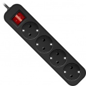 Удлинитель Defender G450 5м, 4 розетки (99339) Black