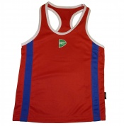 Майка боксёрская Green Hill KIDS полиэстер, BVK-3648, Красный, 12 лет
