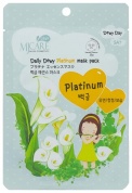 Маска тканевая для лица с платиной Mijin Cosmetics MJ Care Daily Dewy Platinum Mask Pack 25 г