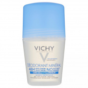 Дезодорант минеральный шарик Vichy Deodorant, 50 мл, без солей алюминия 48 часов свежести
