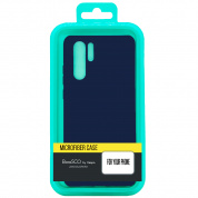 Силиконовый чехол BoraSCO Soft Touch с микрофиброй для Samsung (A505/A305) Galaxy A50/ A30S Синий