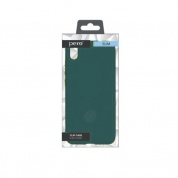 Чехол клип-кейс PERO LIQUID SILICONE для Samsung M21/M30s темно-зеленый