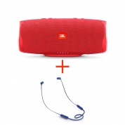 Портативная акустика JBL Charge 4 Red + T110BT Blue
