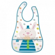 Нагрудник на липучке Children’s bib Happy baby (ПВХ-пленка) 16005N (Mint)