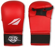 Накладки на кисть карате RSC PU, BF BX 1101, Красный, S