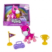Игрушка интерактивная 1TOY Robo Pets Игривый пони, розовый