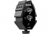 Двухканальный аудиоадаптер Boya BY-MP4 для смартфонов, камер