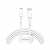 Кабель Baseus Mini White Cable USB-Lightning 2.4A 1m White CALSW-02