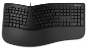Клавиатура Microsoft Ergonomic черный USB Multimedia Ergo (подставка для запястий)