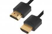 Кабель Greenconnect SLIM HDMI v 2.0, 0.5м, черный, GCR-51592