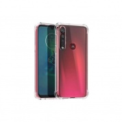 Чехол Motorola G8 Plus Brosco прозрачный (MOTO-G8P-HARD-TPU)