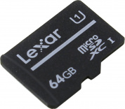 Карта Памяти micro SDXC 64Gb Lexar Class 10 UHS-I