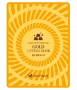 Маска тканевая для лица с золотом лифтинг-эффект Skin Planet GOLD LIFTING MASK 25гр