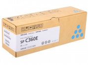 Принт-картридж тип SP C360E (1,5K) голубой Ricoh SP C360DNw/SP C360SNw/SP C360SFNw/SP C361SFNw