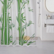 Шторка для ванной комнаты Milardo Bamboo (green) 510V180M11
