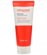 Пенка увлажняющая очищающая с керамидами FarmStay Ceramide Moisture Cleansing Foam, 180ml