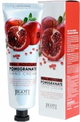 Увлажняющий крем для рук с экстрактом граната Jigott Real Moisture Pomegranate Hand Cream