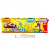 Пластилин Hasbro Play-Doh цветной 4 баночки в коробке