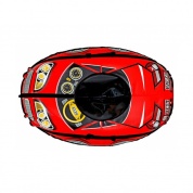 Тюбинг Тяни-толкай Машинка Best Racer Red + автокамера