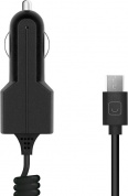 Автомобильное зарядное устройство Prime Line microUSB 1A черный